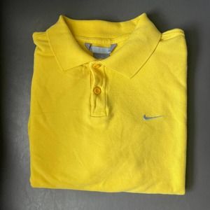 Nike VINTAGE Polo Shirt Yellow size Medium